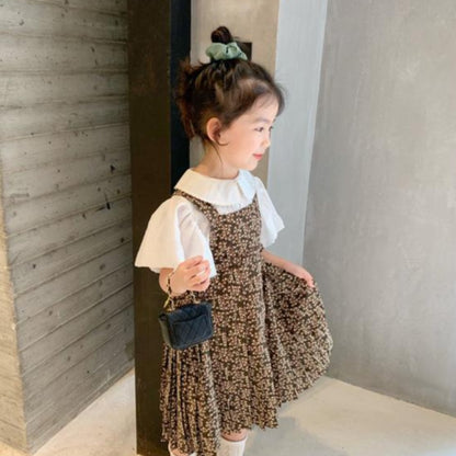[507216] - Setelan Overall Fashion Anak Perempuan - Motif Little Flower
