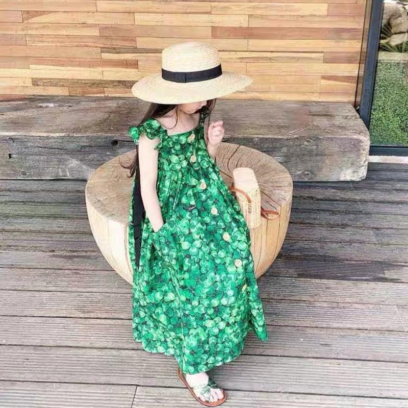 [507252] - Dress Fashion Anak Perempuan - Motif Cloverleaf