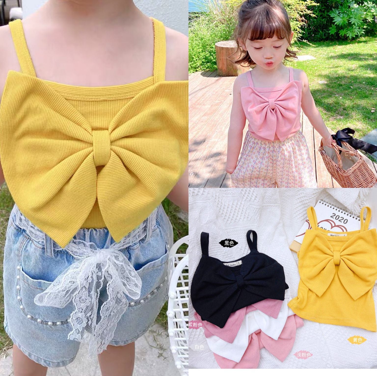 [507266] - Atasan Blouse Kutung Anak Perempuan - Motif Butterfly Ribbon