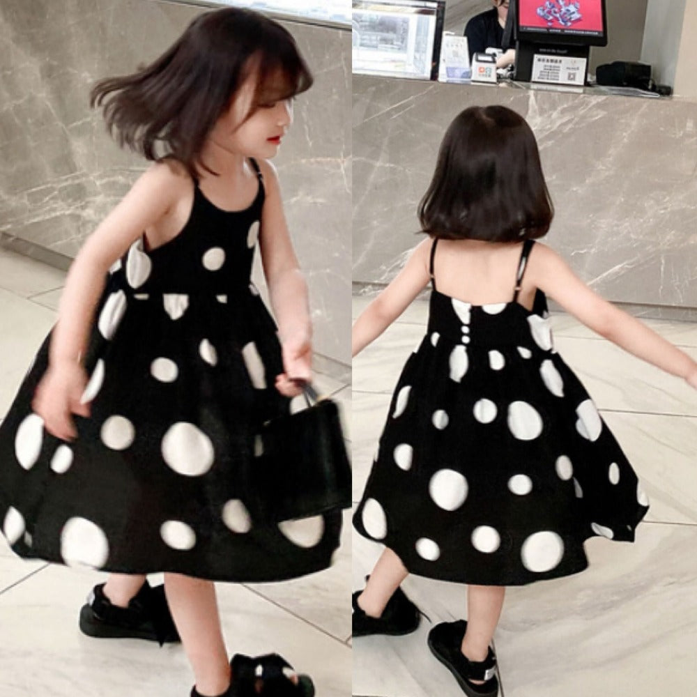 [507268] - Dress Fashion Anak Perempuan Import - Motif Great Spots