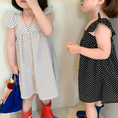 [507273] - Dress Fashion Anak Perempuan - Motif Fine Spots