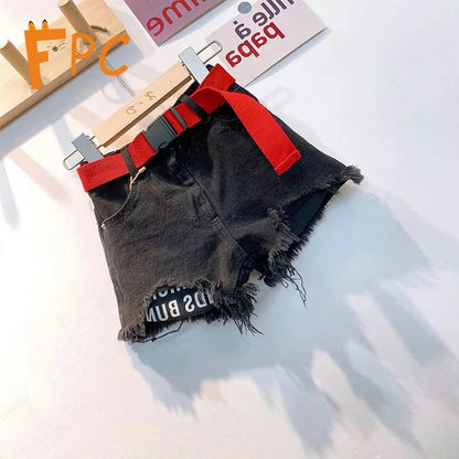 [507298] - Celana Pendek Fashion Anak Perempuan - Motif Ripped Jeans