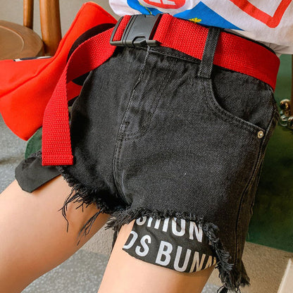 [507298] - Celana Pendek Fashion Anak Perempuan - Motif Ripped Jeans