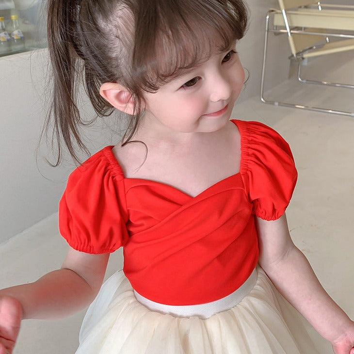 [507299] - Blouse Fashion Anak Perempuan - Motif One Color