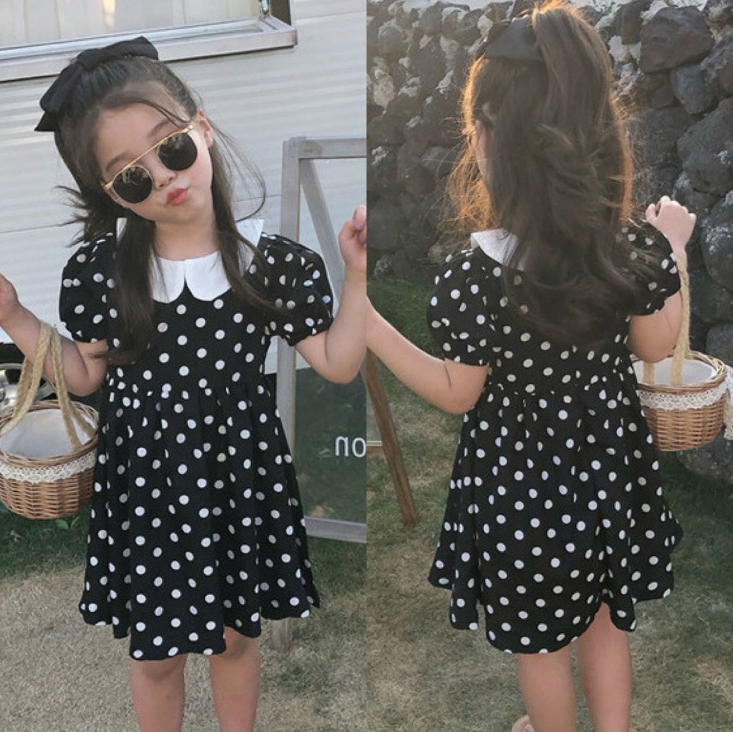 [507325] - Dress Fashion Anak Perempuan Import - Motif Color Spot