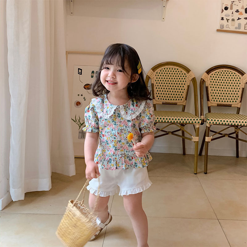 [507359] - Atasan Blouse Fashion Anak Perempuan - Motif Flowers