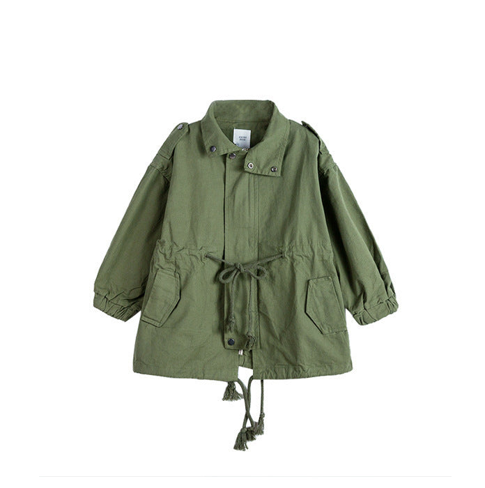 [507366] - Jaket Blazer Anak Perempuan Korean Style Import - Motif Plain Color