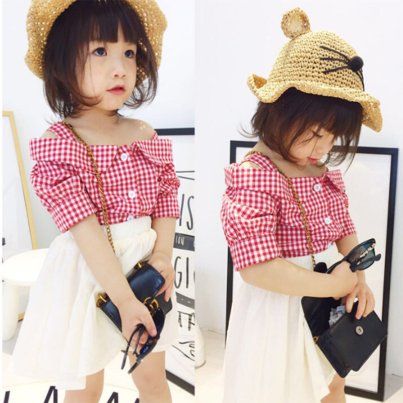 [507381] - Setelan Fashion Anak Perempuan - Motif Gingham