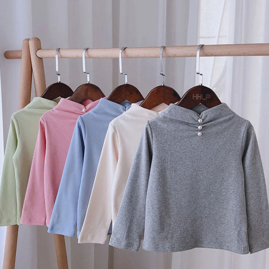 [507412] - Atasan Kaos Fashion Anak Perempuan Import - Motif Plain Color