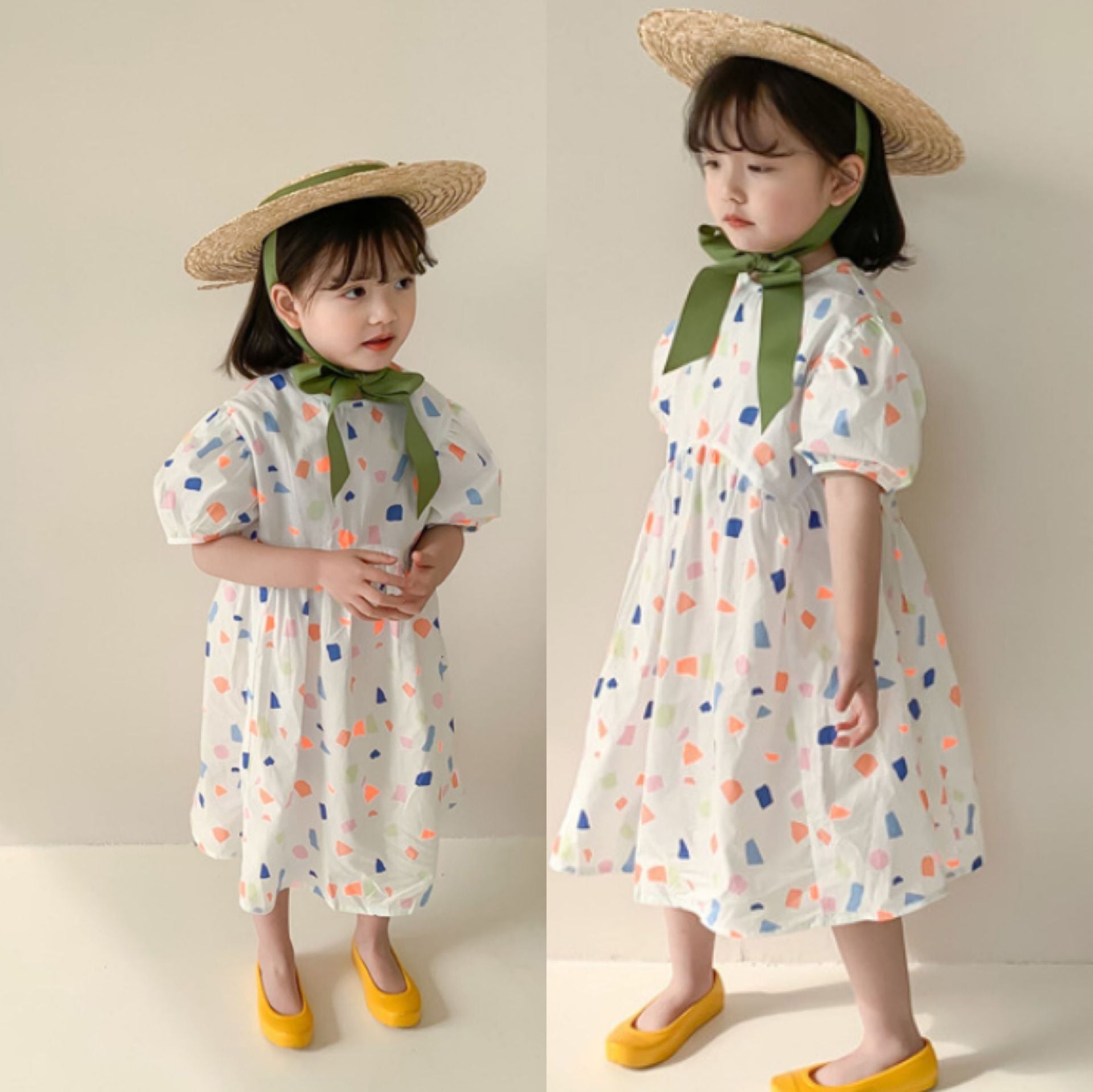 [507434] - Dress Fashion Anak Perempuan - Motif Bloated Arm