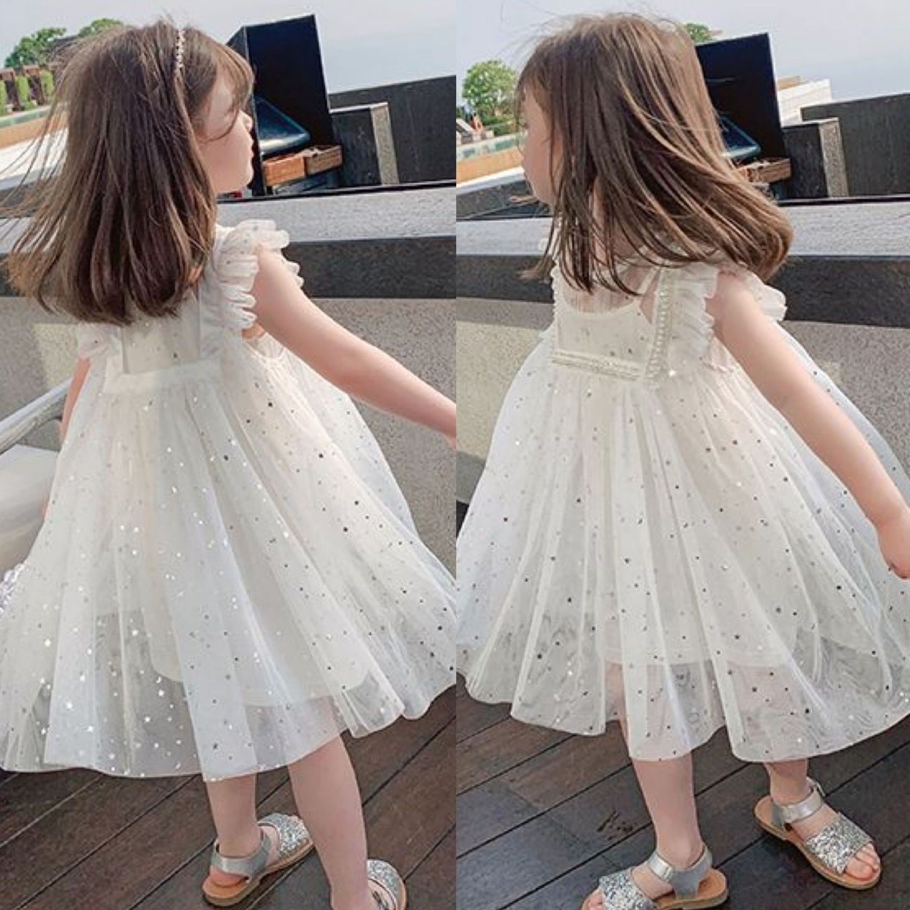 [507446] - Dress Fashion Anak Perempuan - Motif Glitter Spots