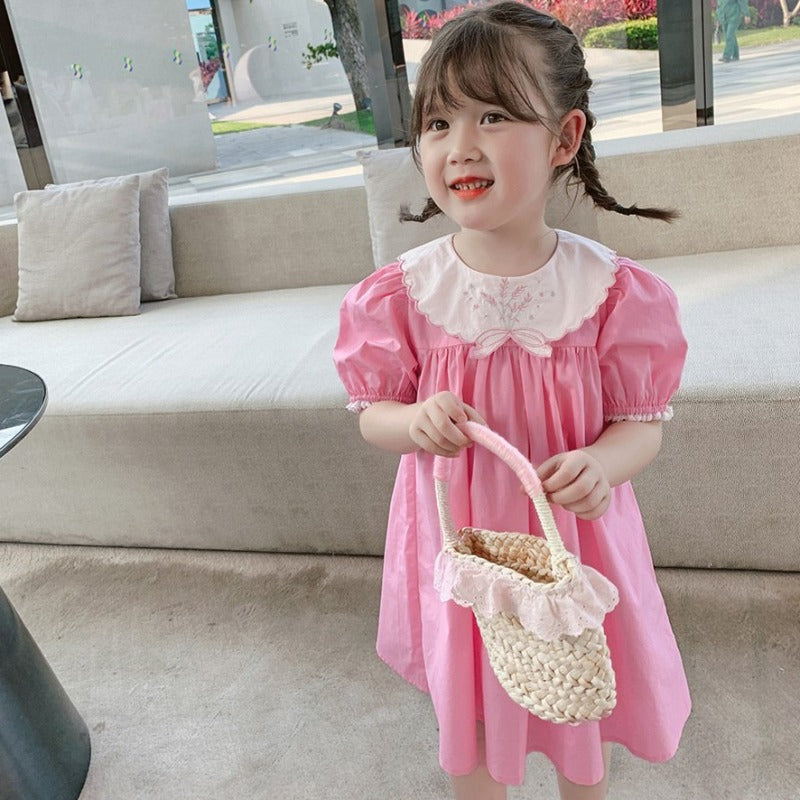 [507467] - Dress Fashion Anak Perempuan - Motif Lace Collar