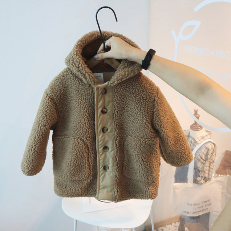 [507539] - Atasan Jaket Musim Dingin Anak - Motif Soft Fur