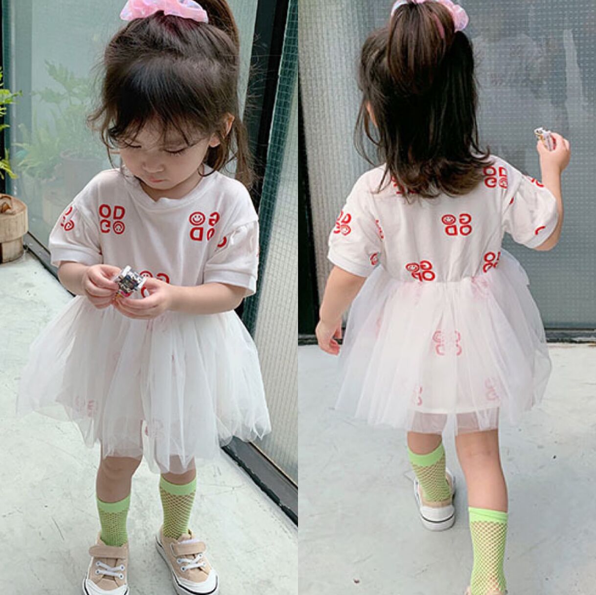 [507544] - Import Dress Tutu Fashion Anak Perempuan - Motif Warm Smile