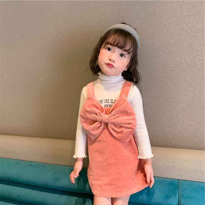 [507545] - Dress Outer Lengan Kutung (Tanpa Daleman) Anak Perempuan Cewek Trendy - Motif Big Ribbon
