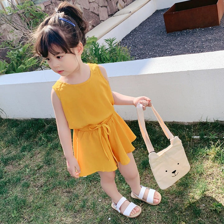 [507549] - Setelan Korea Fashion Anak Perempuan - Motif Squishy Plain