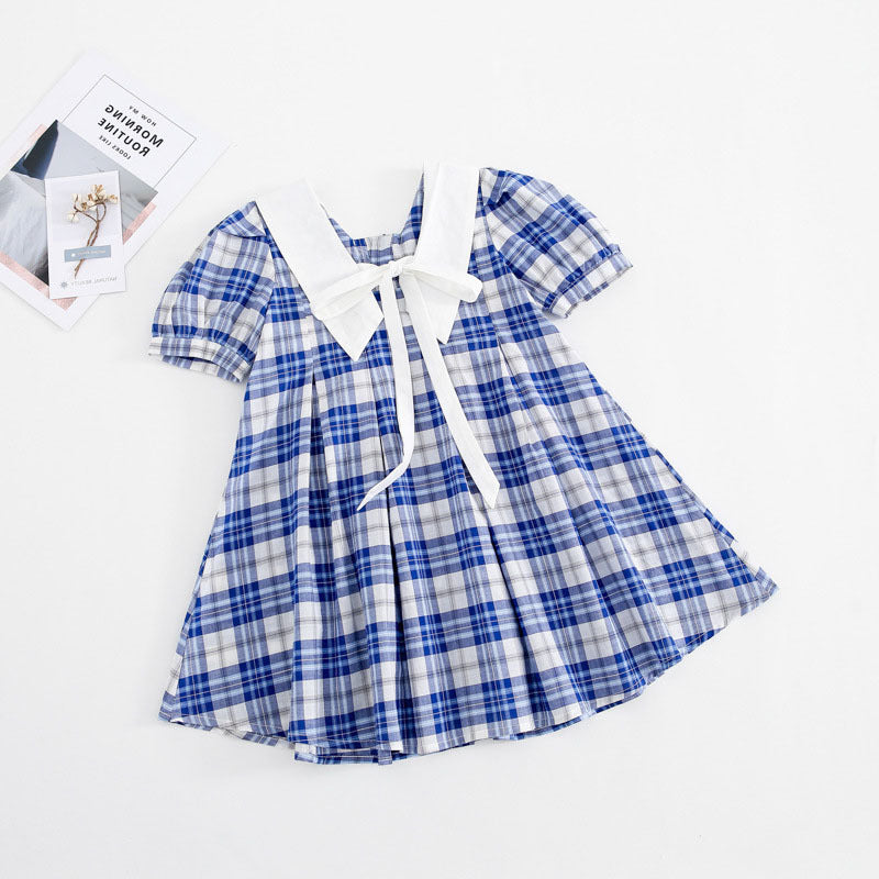 [507588] - Dress Korean Style Anak - Motif Cute Madras