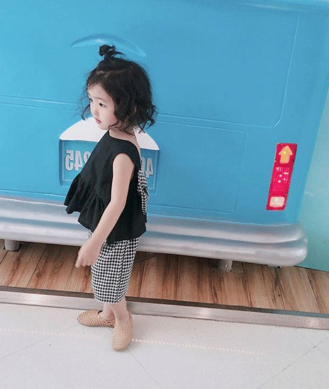 [507595] - Setelan Fashion Anak Perempuan - Motif Ribbon Striped