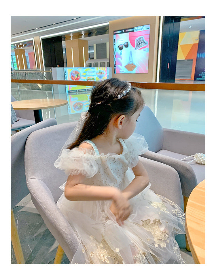 [507603] - Dress Fashion Anak Perempuan Import - Motif Fading Star