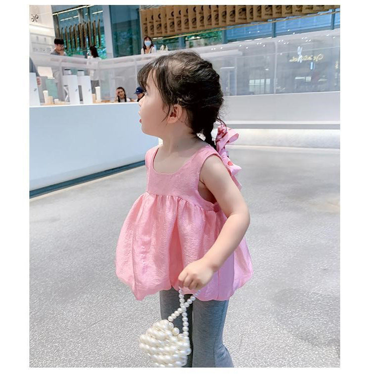 CLEARANCE SALE [Kaos Lengan Pendek] 4 Tahun BB 14-18Kg Baju Atasan T-shirt Lengan Kutung Anak Cewek Perempuan