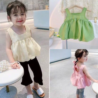 [507620] - Atasan Anak Perempuan Fashion - Motif Plain Lace