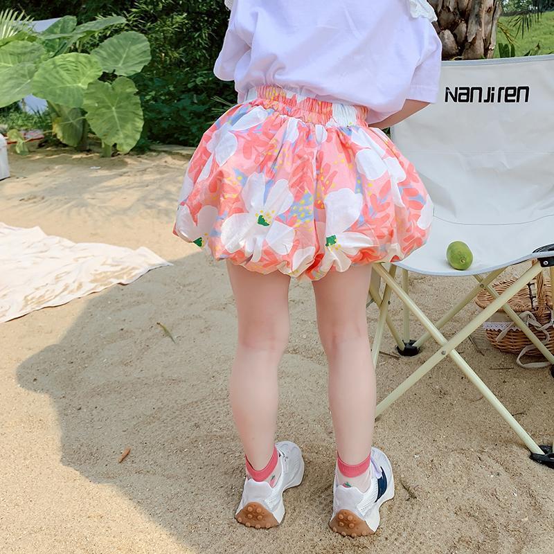 [507637] - Bawahan Celana Pendek Balon Bunga Anak Perempuan - Motif Blooming Flower