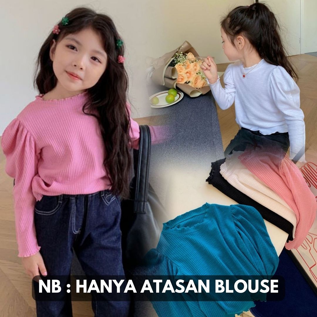 [507701] - Atasan Blouse Lengan Panjang Anak Perempuan - Motif Just plain