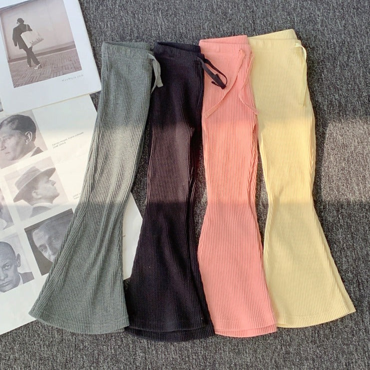 [507738] - Bawahan Celana Panjang Legging Anak Perempuan Import - Motif Plain Rope