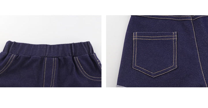[508209] - Celana Pendek Jeans Hotpants Anak Perempuan - Motif Smooth