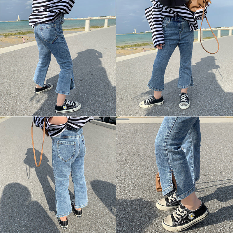 [508103] - Celana Jeans Anak Kekinian - Motif Lower Hemisphere