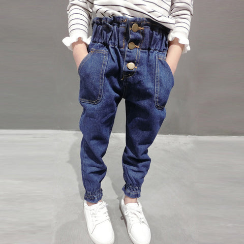 [508131] - Celana Jeans Anak Kekinian - Motif Collated Buttons