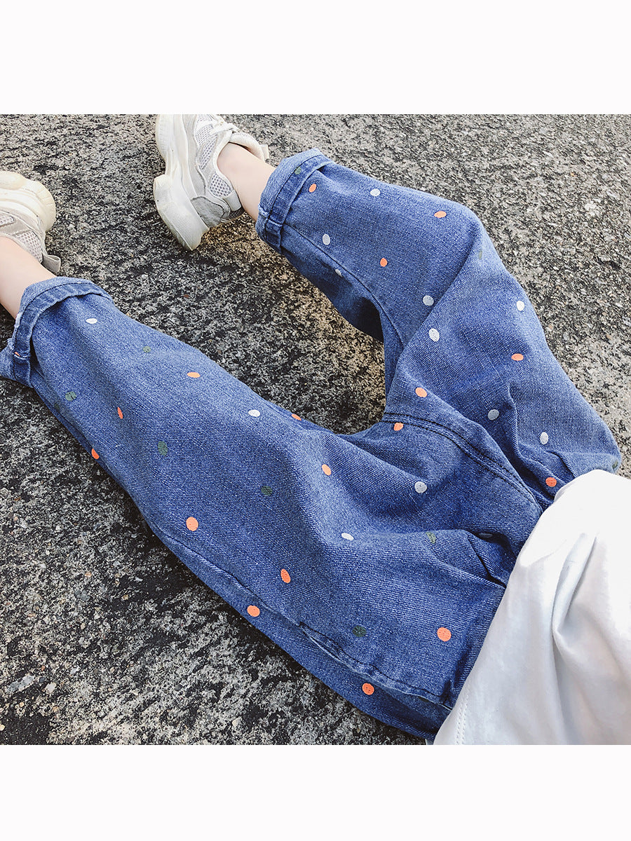 [508168] -Celana Panjang Anak Kekinian - Motif Colored Spots
