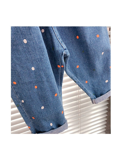 [508168] -Celana Panjang Import Anak Kekinian - Motif Colored Spots