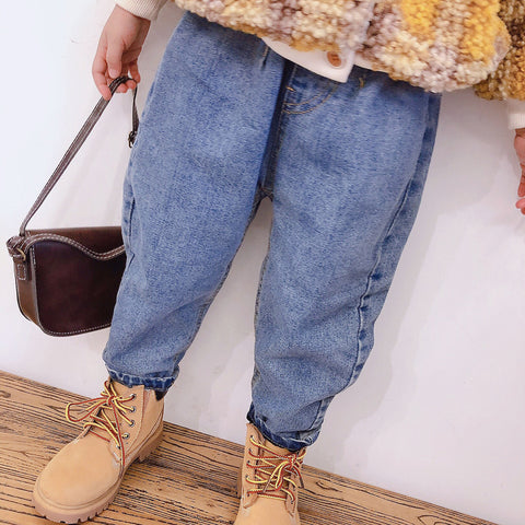 [508176] - Celana Jeans Anak Kekinian - Motif Plain Jeans