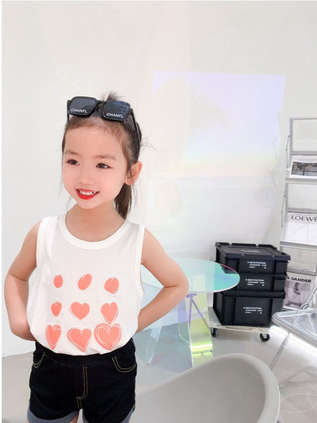 [508209] - Celana Pendek Jeans Hotpants Anak Perempuan - Motif Smooth