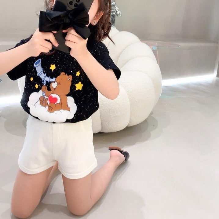 [508209] - Celana Pendek Jeans Hotpants Anak Perempuan - Motif Smooth