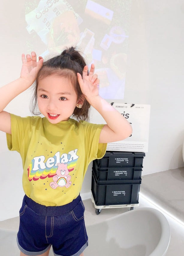 [508209] - Celana Pendek Jeans Hotpants Anak Perempuan - Motif Smooth