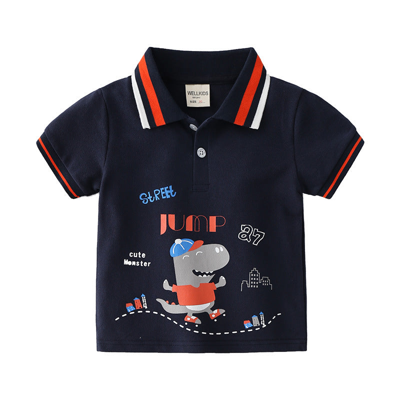 [513114] - Atasan Kaos Polo Fashion Anak - Motif Cute Crocodile