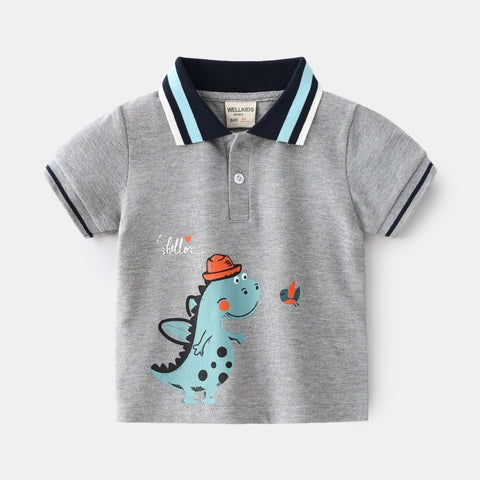 [513116] - Atasan Kaos Polo Fashion Anak - Motif Crocodile Wings