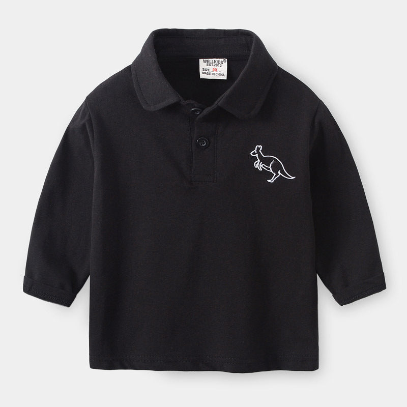 [513118] - Atasan Kaos Polo Fashion Anak - Motif Kangaroo Logo Bordir