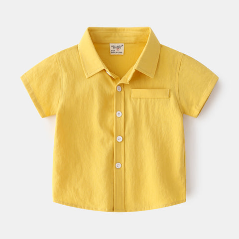 [513119] - Atasan Kemeja Fashion Anak - Motif Plain Color