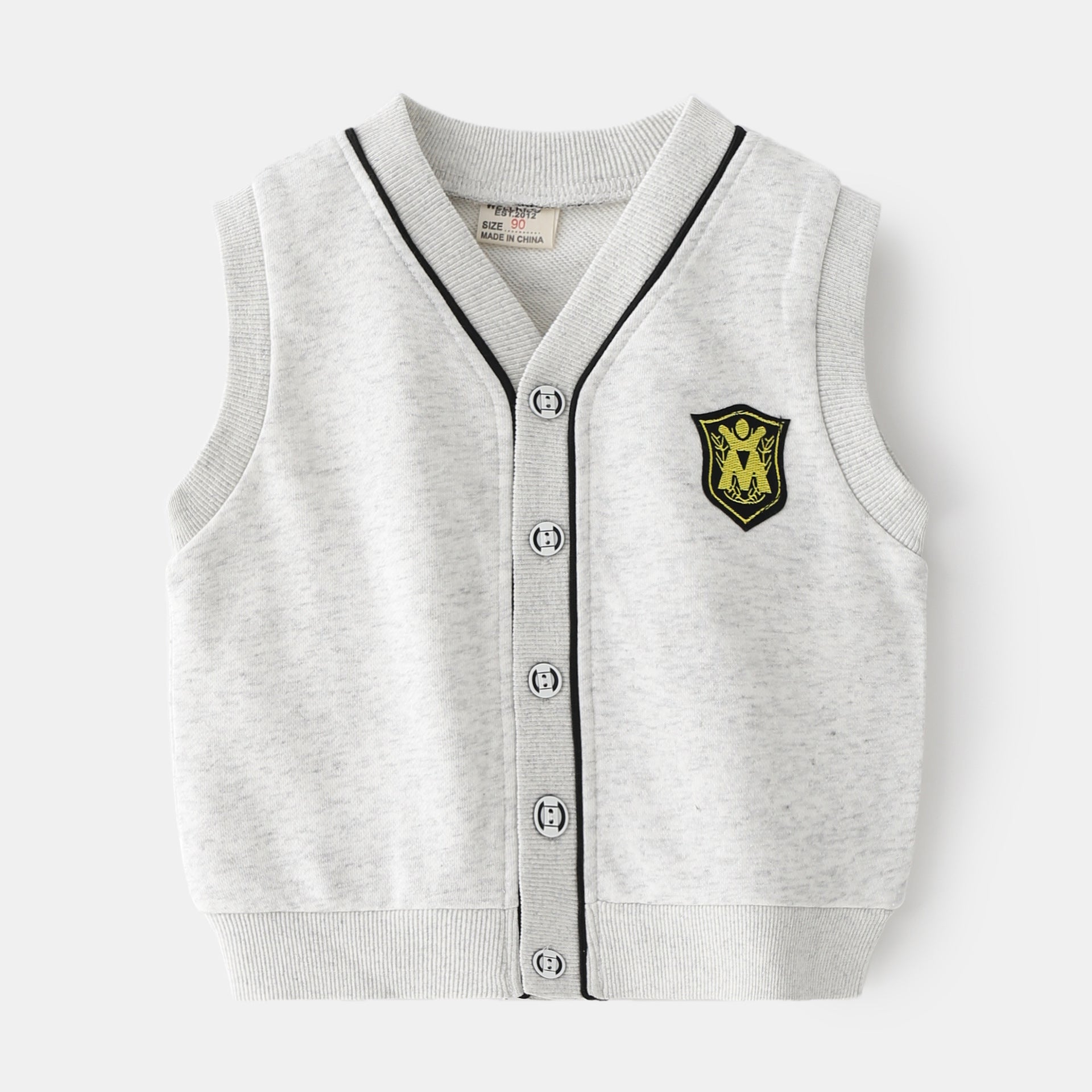 [513120] - Atasan Cardigan Kutung Fashion Anak Cowok Import - Motif Five Buttons