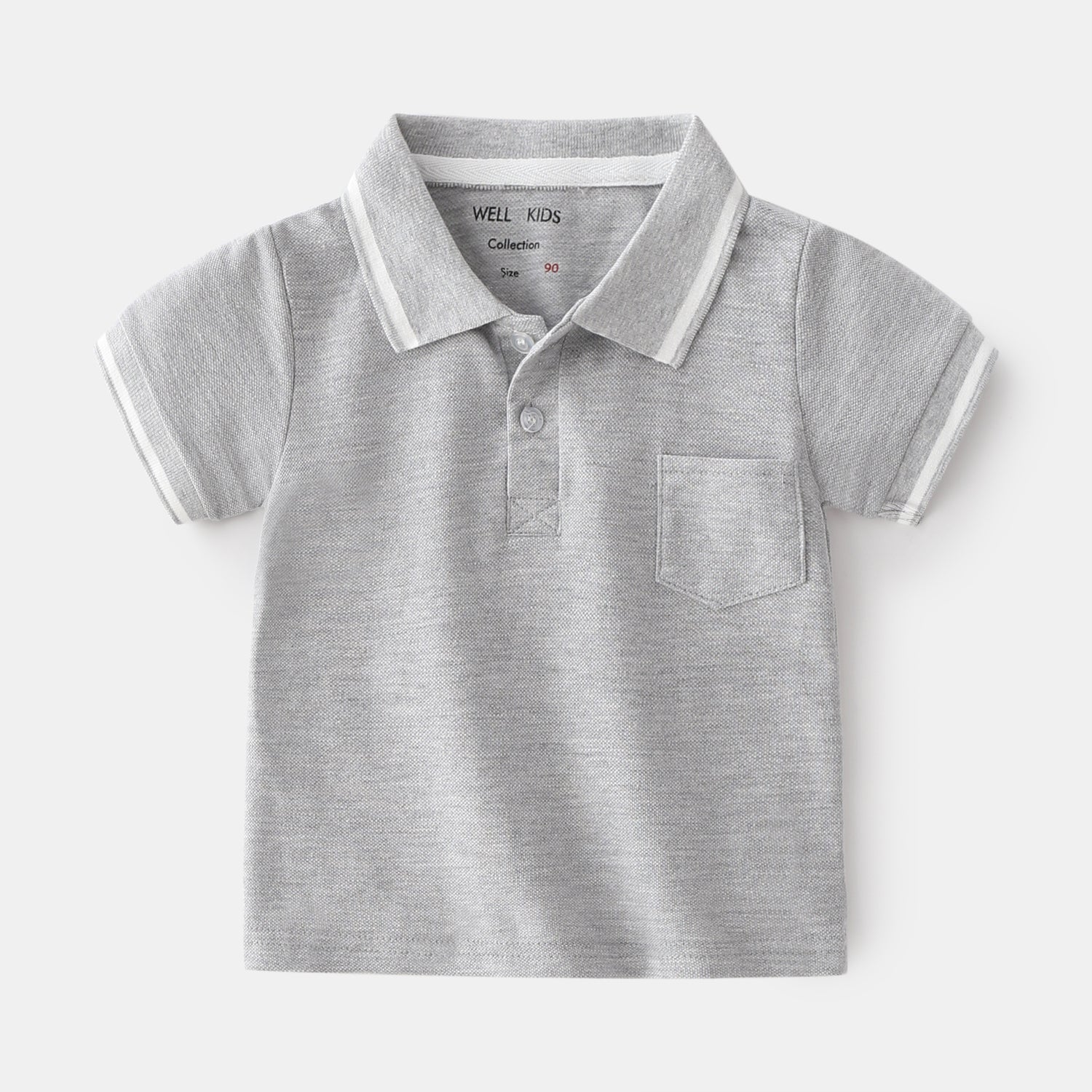 [513126] - Atasan Kaos Polo Fashion Anak Import - Motif Plain Color