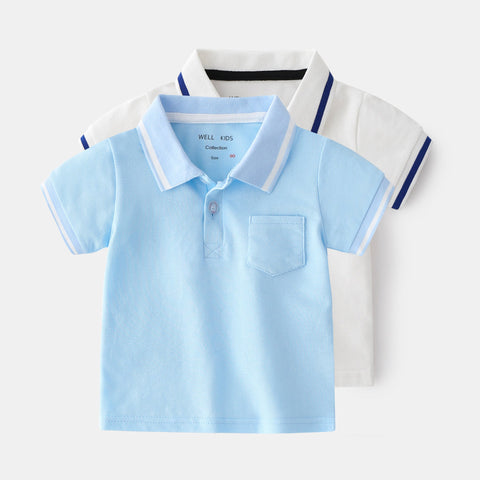 [513126] - Atasan Kaos Polo Fashion Anak - Motif Plain Color