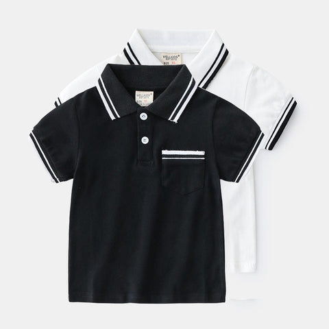 [513132] - Atasan Kaos Polo Fashion Anak Laki-Laki - Motif Simple Color