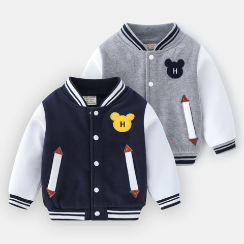 [513133] - Atasan Jaket Fashion Anak - Motif Bear Head Bordir