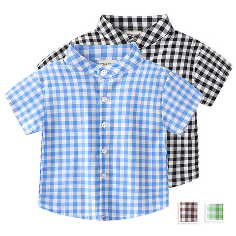 [513140] - Atasan Kemeja Fashion Anak Laki-Laki - Motif Gingham