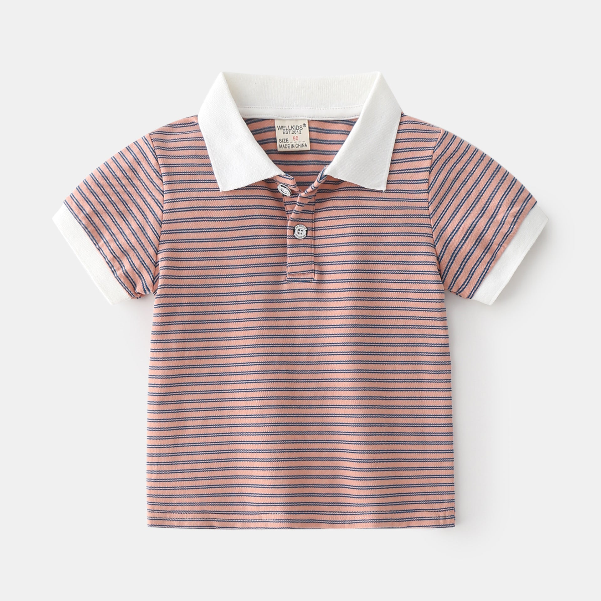[513141] - Atasan Kaos Polo Fashion Anak - Motif Horizontal Line