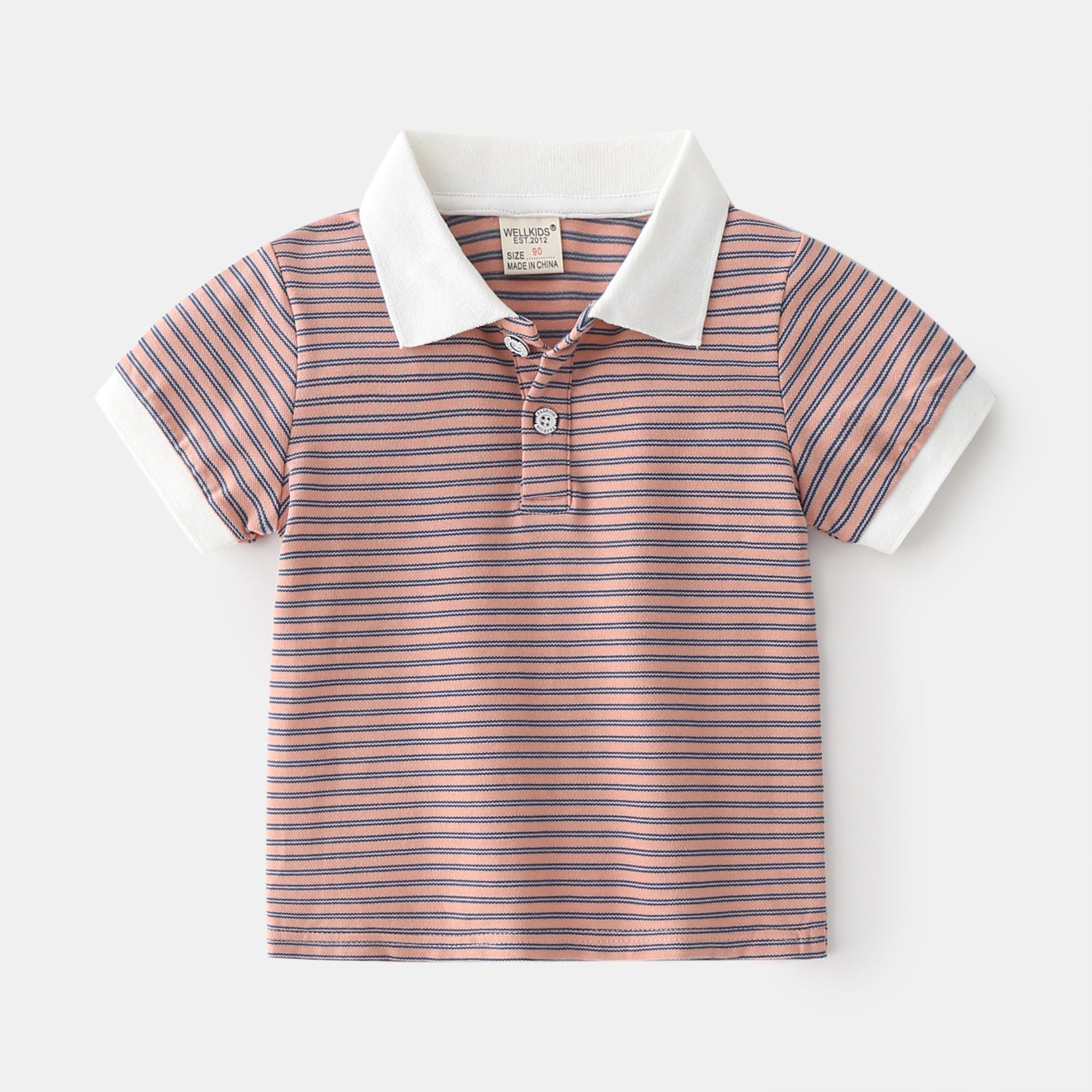 [513141] - Atasan Kaos Polo Fashion Anak Import - Motif Horizontal Line