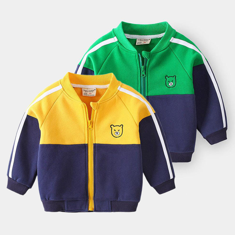 [513153] - Atasan Jaket Fashion Anak Import - Motif Two Colours Bordir
